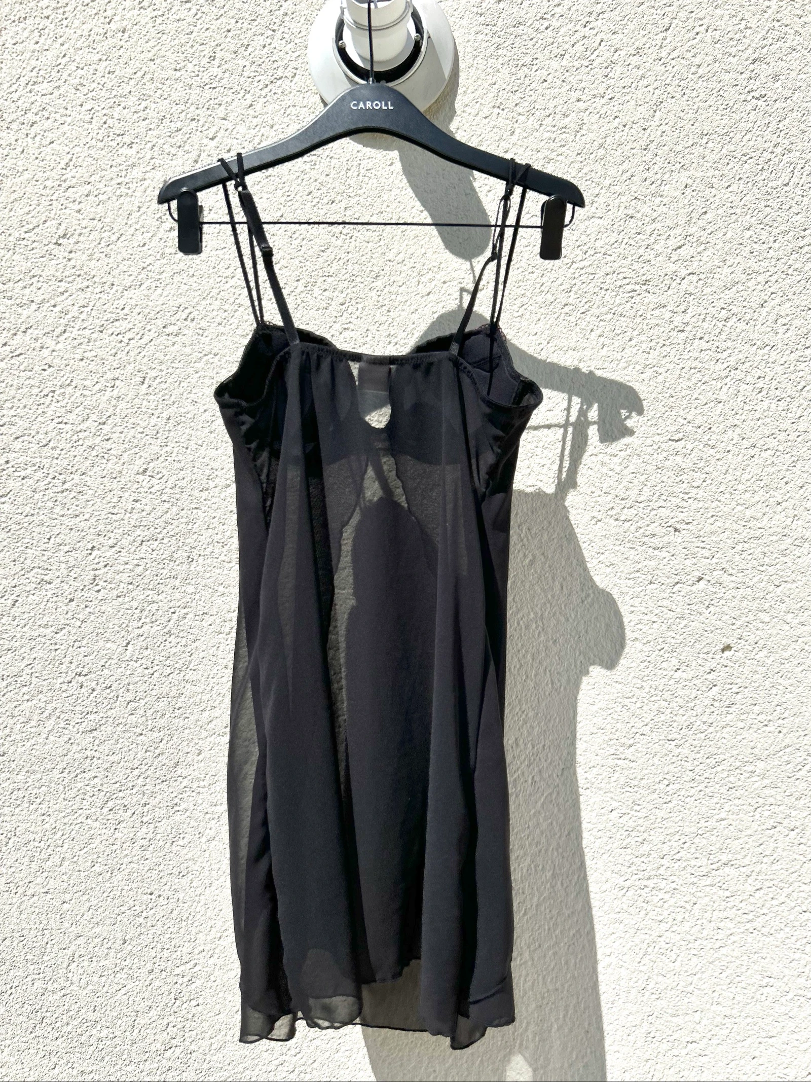 Zwarte babydoll met harde cup en voorsluiting polyester Maat M 38 Cannelle – photo 15